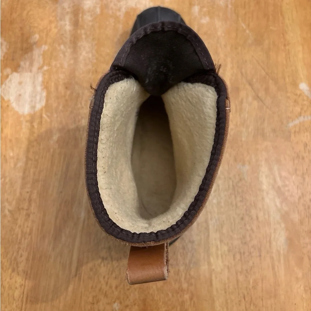 L.L. Bean Bean Boots, Front-zip With Shearling Lining Men’s Size 10